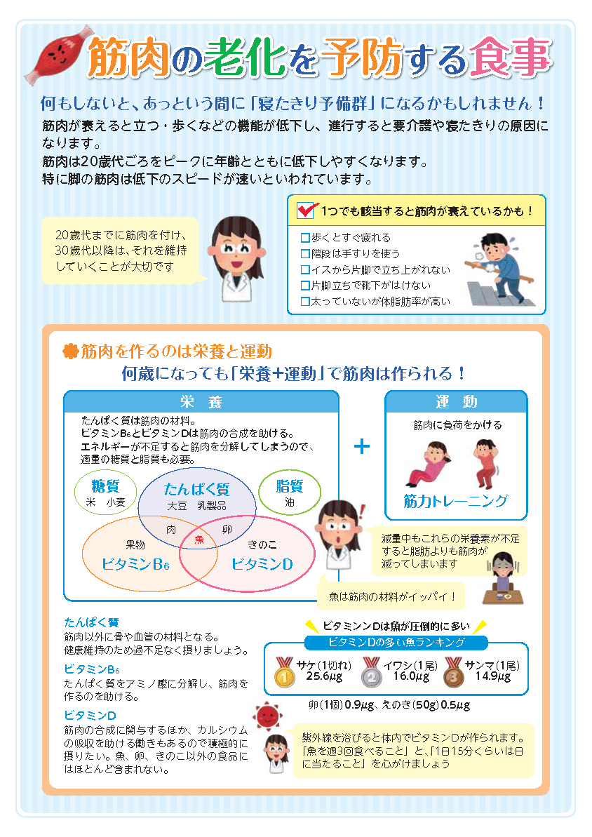 筋肉の老化を予防する食事